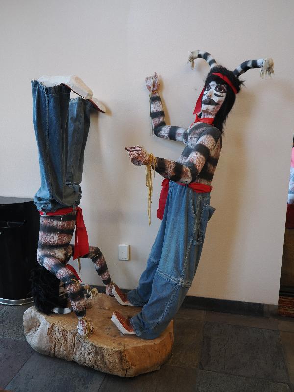 Williams, Arizona (AZ): Best Western Plus Inn of Williams: large Hopi Katsina figures (Kachina dolls)