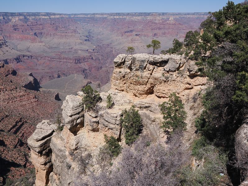Grand Canyon Village, Arizona (AZ): Hermits Rest start: view north