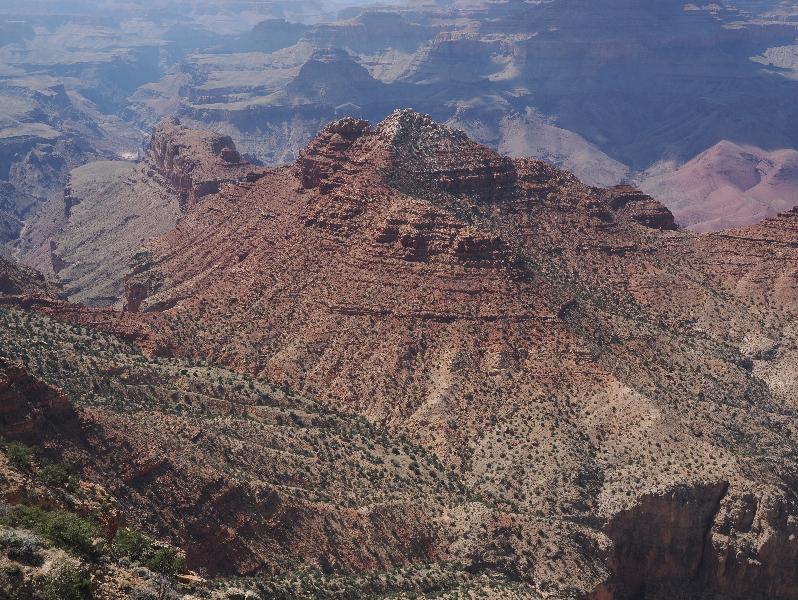 Grand Canyon, Arizona (AZ): Desert View Watchtower: view south from tower