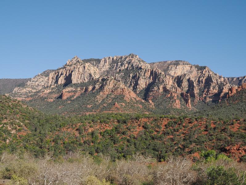 Sedona, Arizona (AZ): Rt 89A: view southeast of white rocks