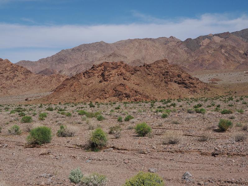 Death Valley National Park, California (CA): Route 178 / Jubilee Pass Road: small rocky mound (northwest view)