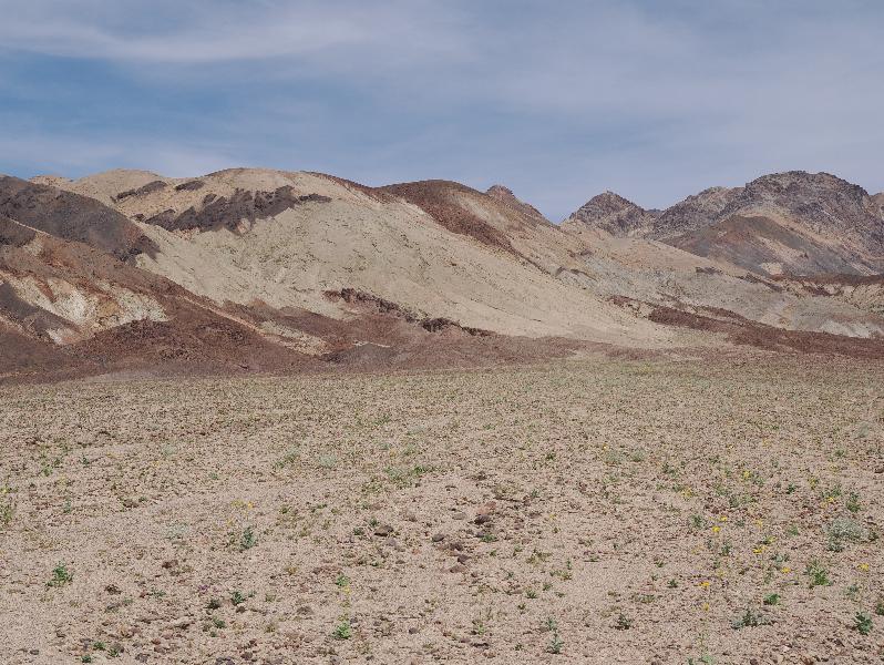 Death Valley National Park, California (CA): Artists Drive: view northeast