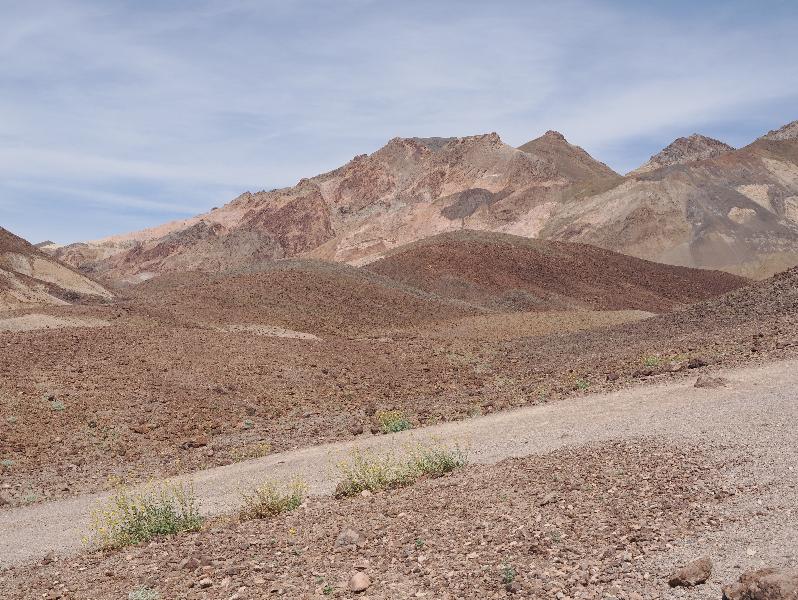 Death Valley National Park, California (CA): Artists Drive: view north