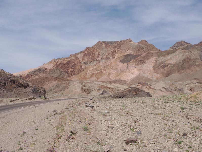Death Valley National Park, California (CA): Artists Drive: view northeast