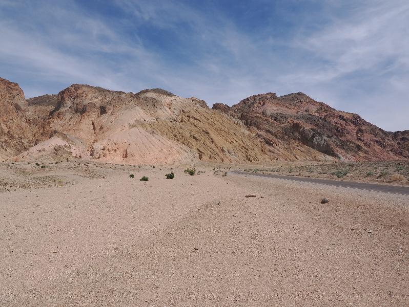 Death Valley National Park, California (CA): Artists Drive: view southeast