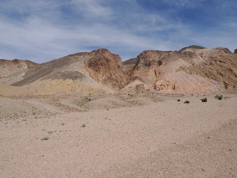 Death Valley National Park, California (CA): Artists Drive: view east