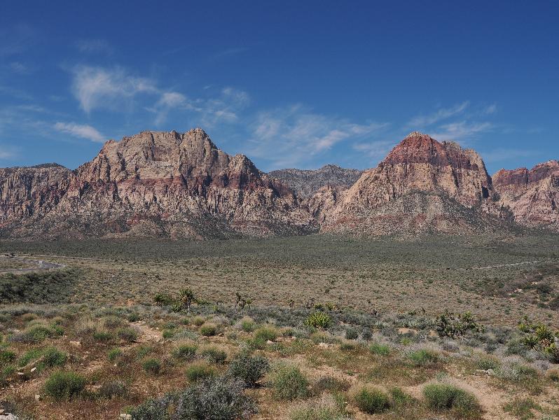 Las Vegas, Nevada (NV): Red Rock Canyon Overlook: view west southwest