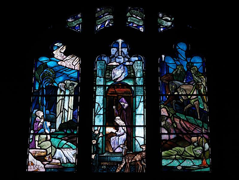 Cambridge, England: Westminster College: Nativity (1921, Douglas Strachan)