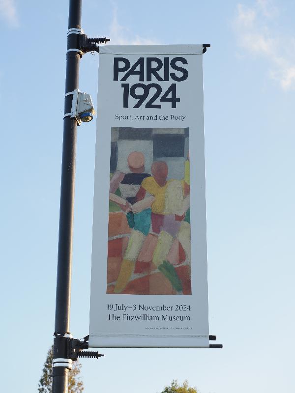 Cambridge, England: Jesus Green: 1925 Paris Olympics banner