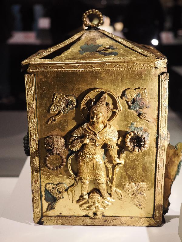 London, England: British Museum: reliquary (about AD 682, from the East Pagoda at Gameunsa temple, Gyeongju, Korea)