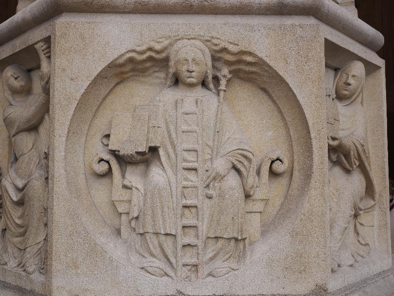 Paris, France: Notre-Dame Cathedral: St John of the Ladder