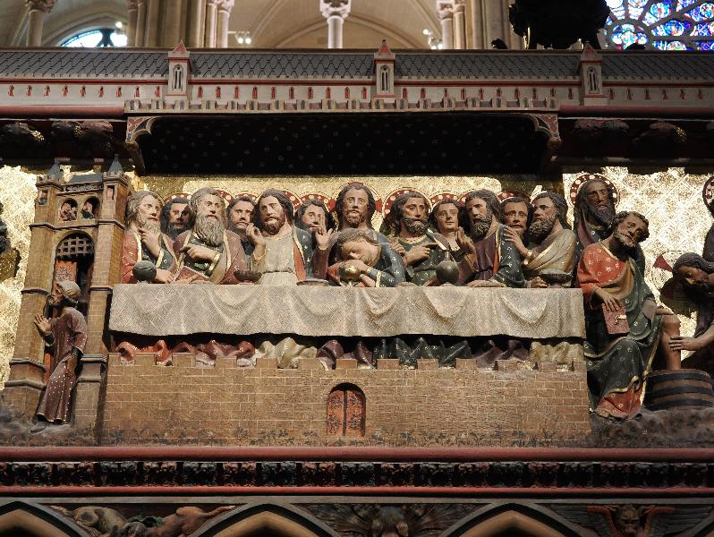 Paris, France: Notre-Dame Cathedral: Last Supper