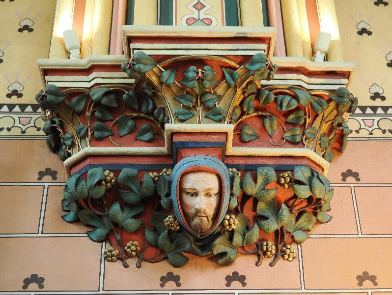 Paris, France: Notre-Dame Cathedral: Treasury, decoration on column