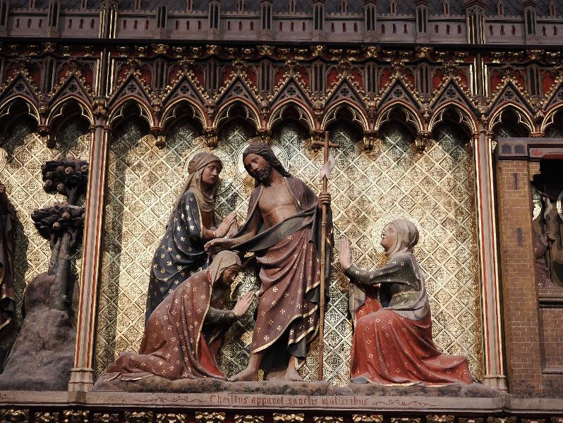 Paris, France: Notre-Dame Cathedral: Christ appears to the Holy Women