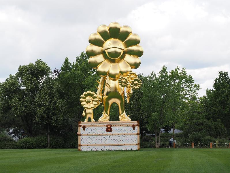 Paris, France: Fondation Louis Vuitton: Flower Parent and Child (2024, Takashi Murakami)