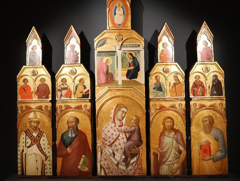 London, England: National Gallery: Pieve Polyptych (about 1320, Pietro Lorenzetti)