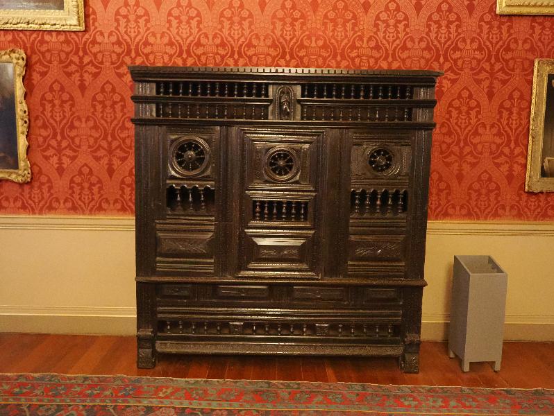 Oxburgh Estate, England: Oxburgh Hall, Saloon: cupboard