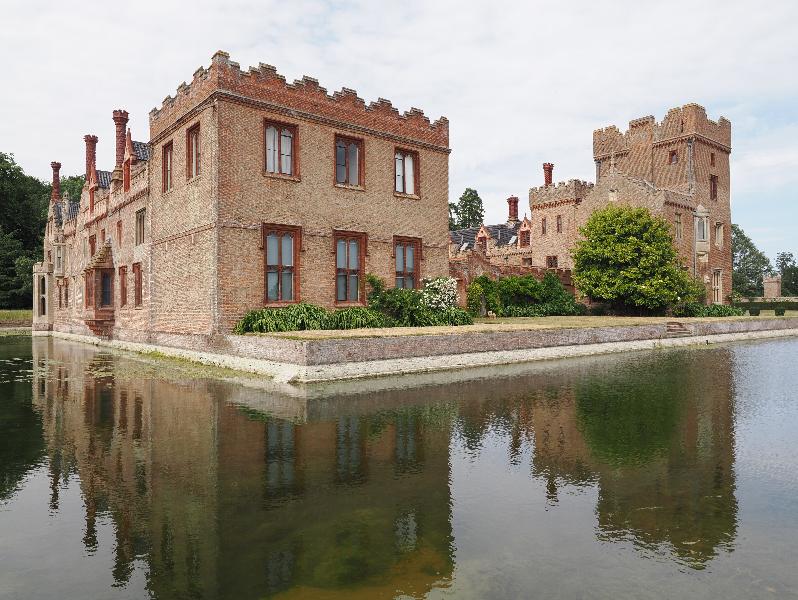 Oxburgh Estate, England: Oxburgh Hall: view from south