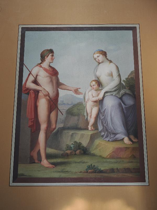 Ickworth, England: Ickworth House, The Pompeian Room: wall painting