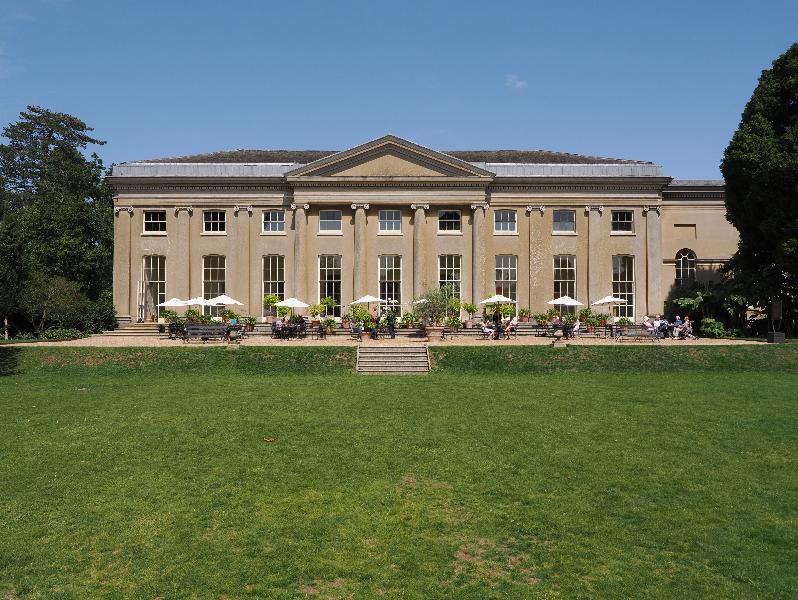 Ickworth, England: Ickworth House: Orangerie and patio