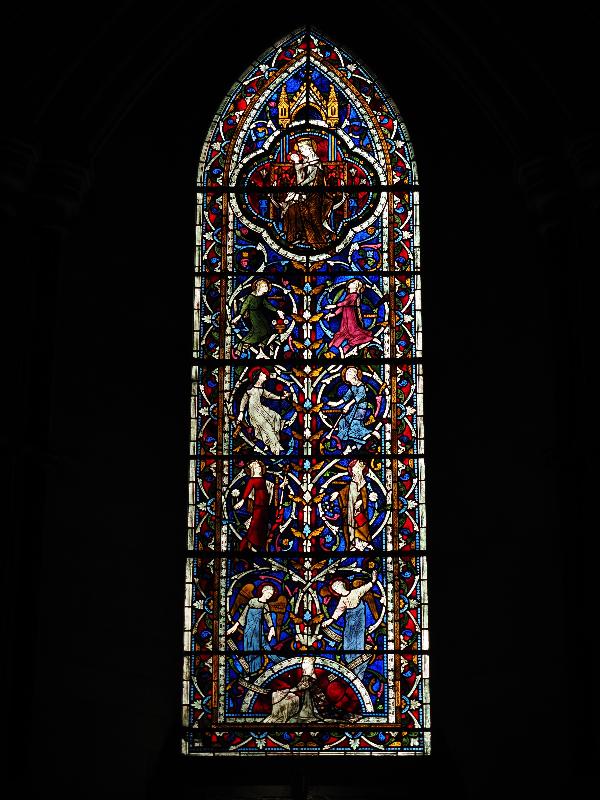 Norwich, England: Cathedral of St John the Baptist: Mother and Child window