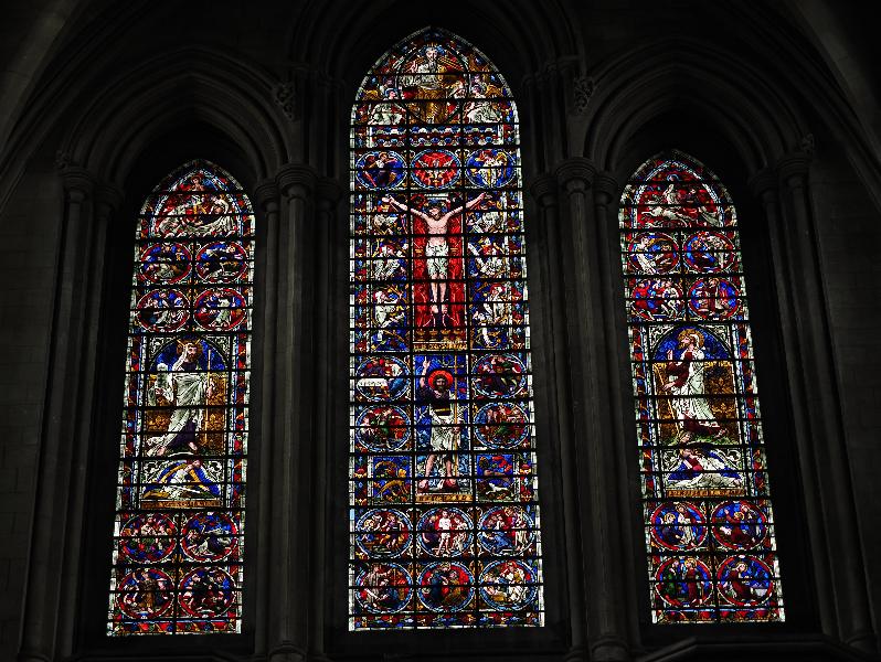 Norwich, England: Cathedral of St John the Baptist: west window