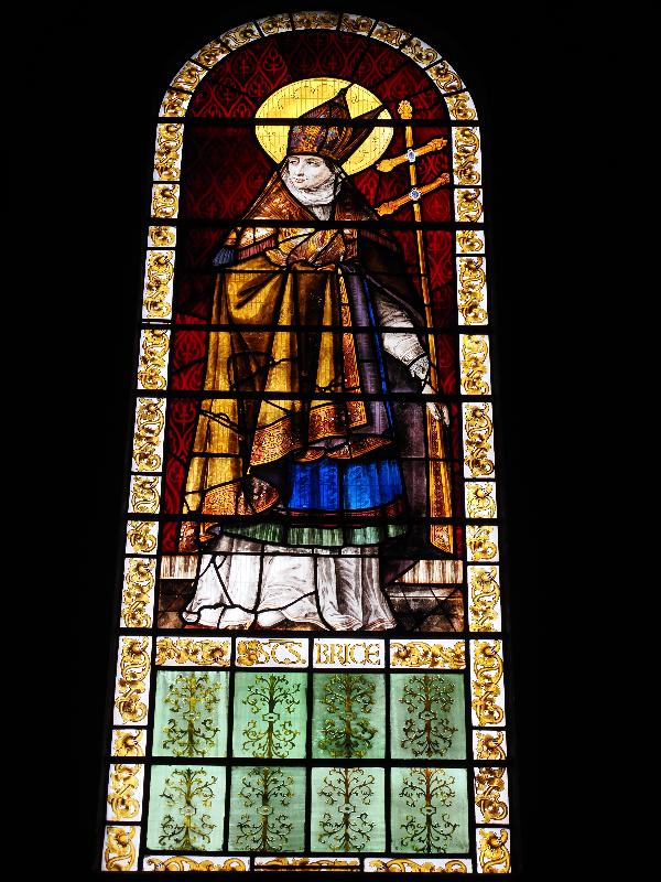 Norwich, England: Norwich Cathedral: St Brice window (16th century)