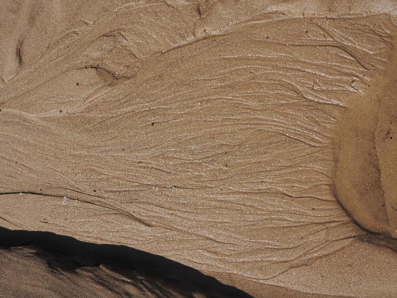 Wells-next-the-Sea, England: beach: water flow lines