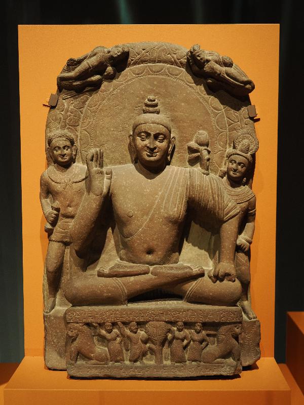 London, England: British Museum: Buddha (about AD 200, Mathura, Uttar Pradesh, India)