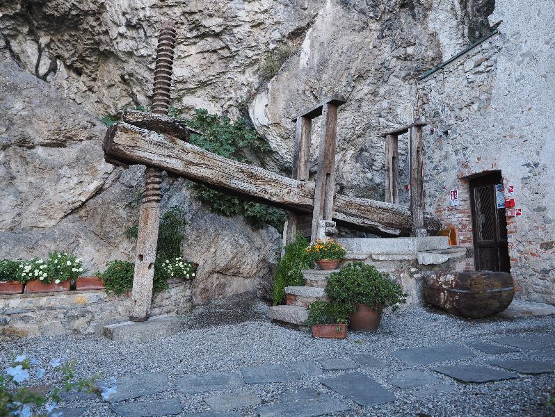 Santa Caterina del Sasso, Italy: hermitage: wine and olive press (1671)