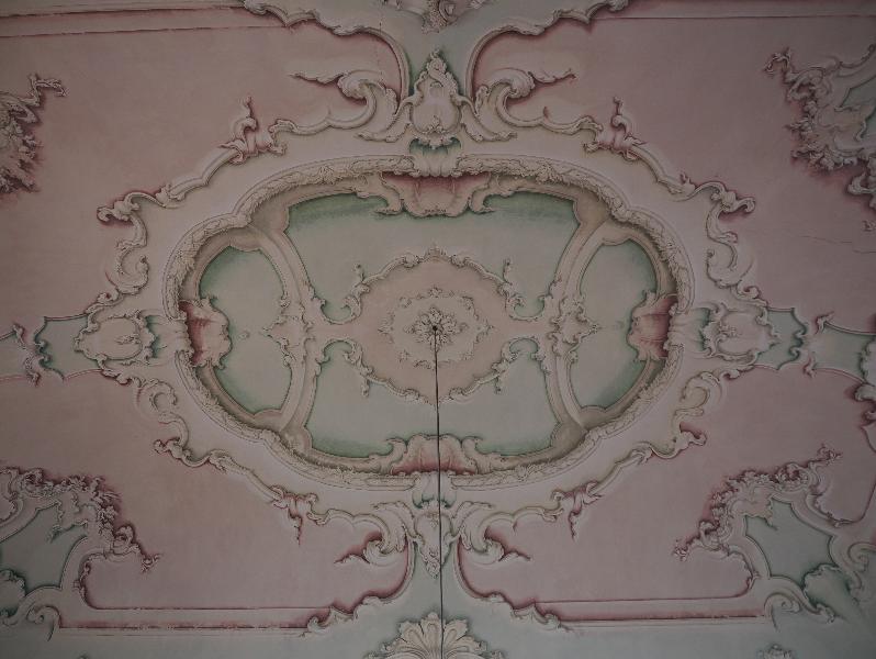 Isola Bella, Italy: Palazzo Borromeo, Sala di Napoleone (Napoleon's Room): ceiling