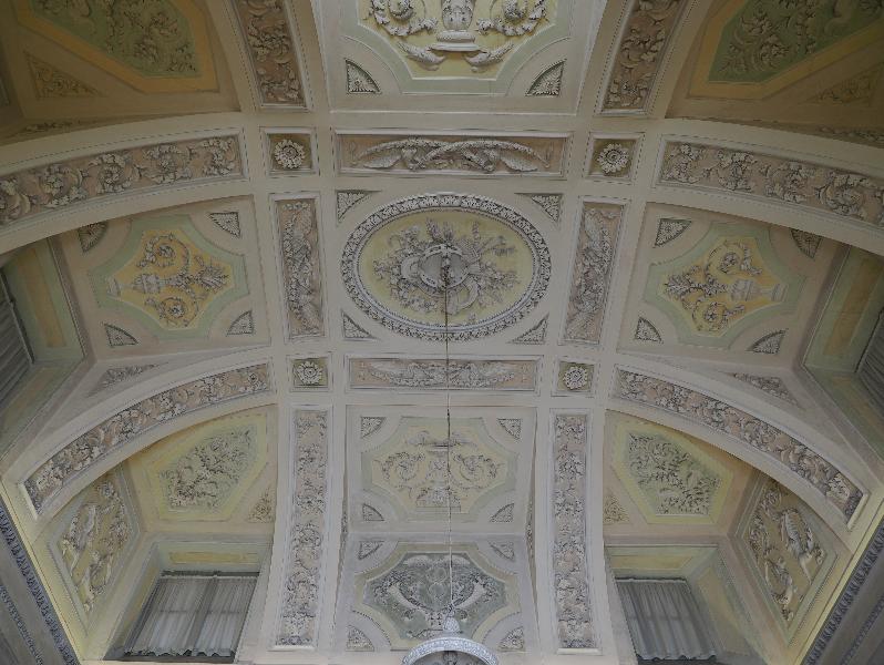 Isola Bella, Italy: Palazzo Borromeo, La Sala di Conversazione (The Conversation Room): ceiling
