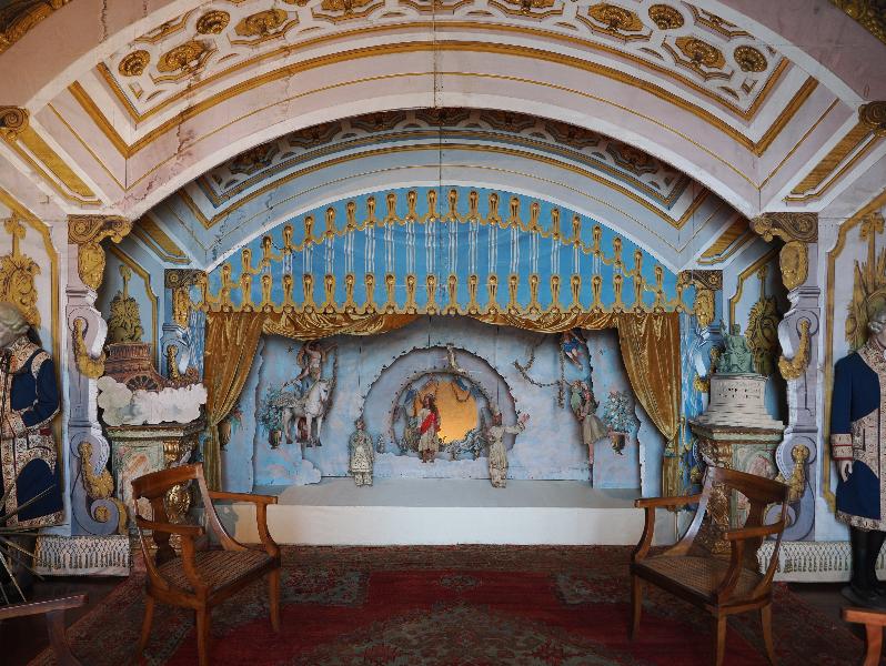 Isola Madre, Italy: Palazzo Borromeo: Il Teatro delle Marionette (Marionette Theatre) (commissioned 1665)