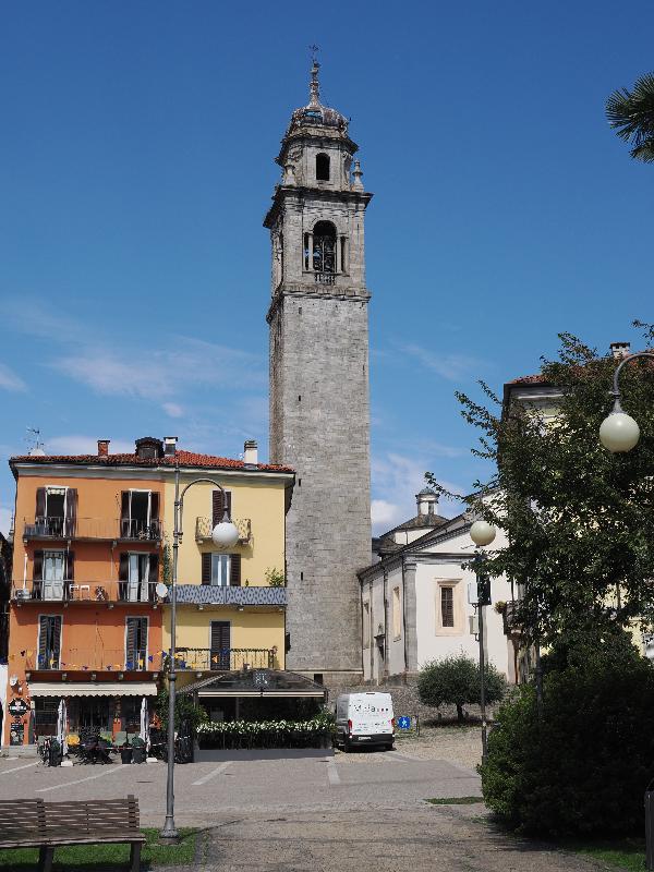 Pallanza, Italy: Church of San Leonardo: bell tower