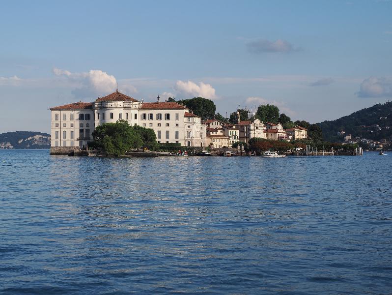 Lake Maggiore, Italy: view of Isola Bella from ferry
