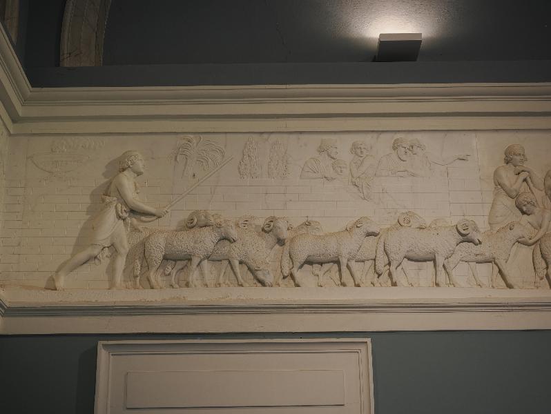 Tremezzina, Italy: Villa Carlotta, Marble Hall: Shepherd with his Flock (Triumphal Entry of Alexander the Great into Babylon, between 1818 and 1828, Bertel Thorvaldsen)