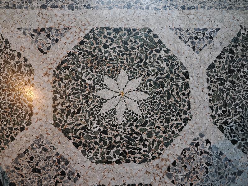 Tremezzina, Italy: Villa Carlotta, Views Room: Venetian terrazzo flooring (ca. 1866)