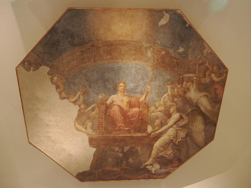Tremezzina, Italy: Villa Carlotta, Cupid and Psyche Room: Apotheosis of Napoleon (1808, Andrea Appiani, originally located in Throne Room of Royal Palace in Milan)