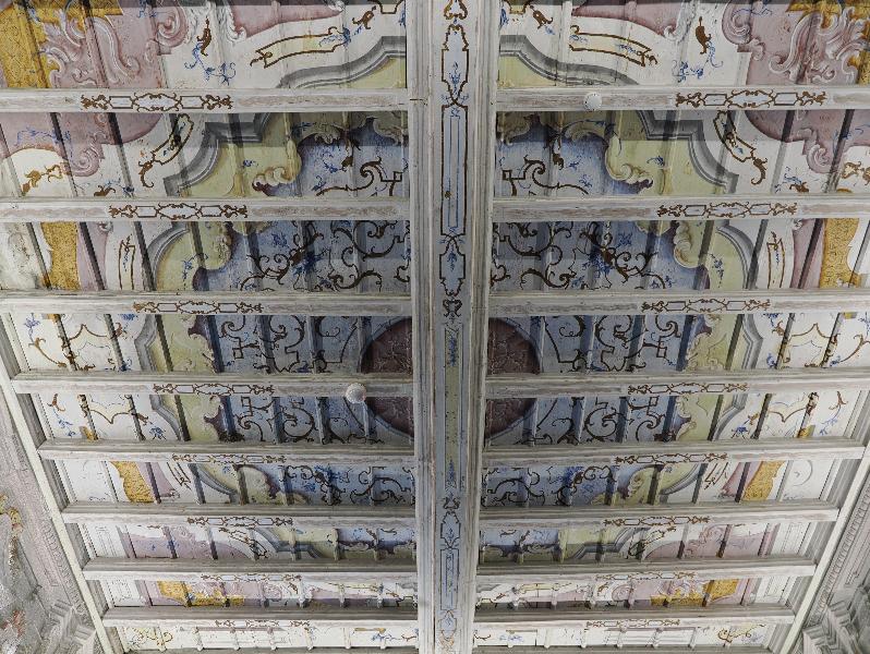 Tremezzina, Italy: Villa Carlotta, Duke Georg II Studio: painted ceiling (ca. 1760)