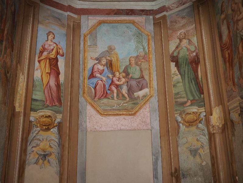 Lenno, Italy: Battistero San Giovanni Battista (Baptistry of St John the Baptist): wall fresco