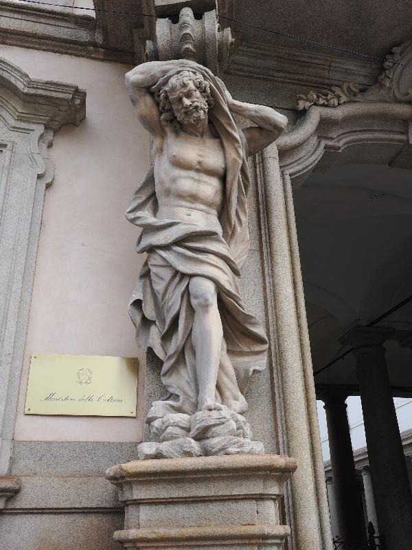 Milan, Italy: Palazzo Litta: telamon