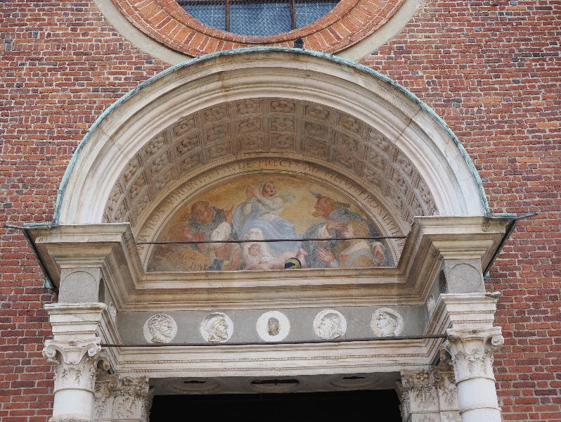 Milan, Italy: Basilica di Santa Maria delle Grazie: tympanum painting