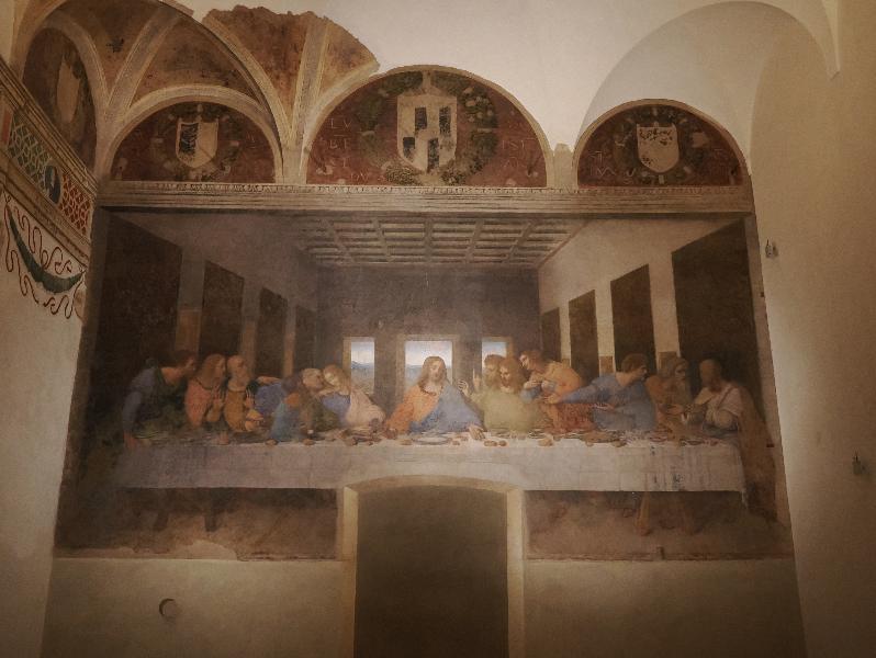 Milan, Italy: Basilica di Santa Maria delle Grazie: Last Supper (1494-1498)