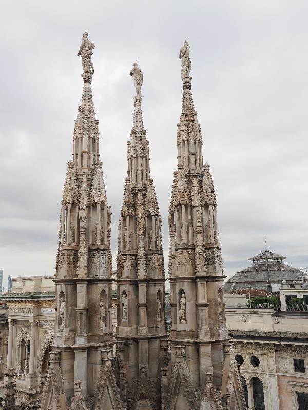 Milan, Italy: Duomo di Milano: three spires
