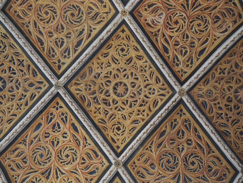 Milan, Italy: Chiesa di San Maurizio al Monastero Maggiore: ceiling detail