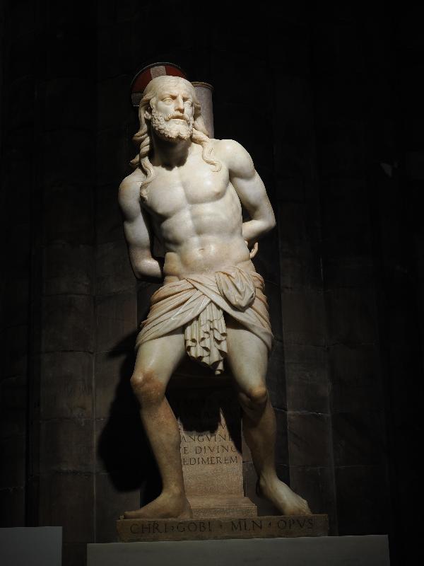 Milan, Italy: Duomo di Milano: Christ at the Column (between 1510 and 1520, Cristoforo Solari)