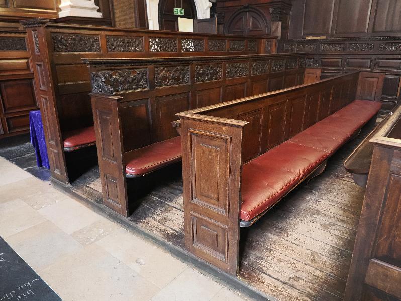 London, England: St Mary Abchurch: pews