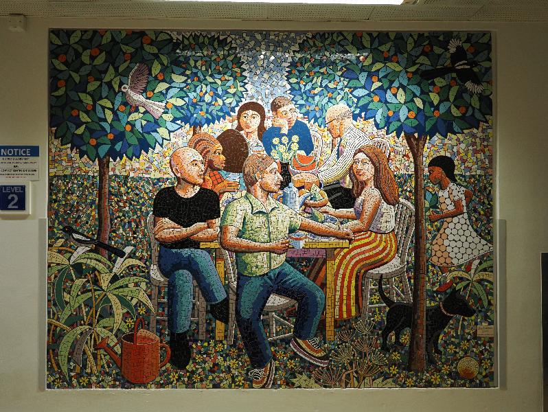 Cambridge, England: Addenbrooke's Hospital: The Garden (2007, Jim Anderson)