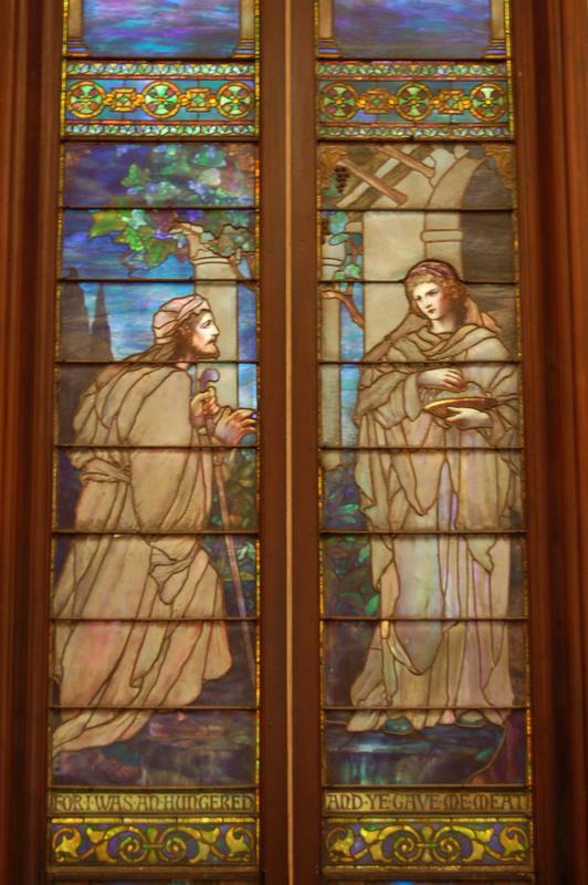 Gale Memorial Window:  I Was Hungry and Ye Gave Me Meat
