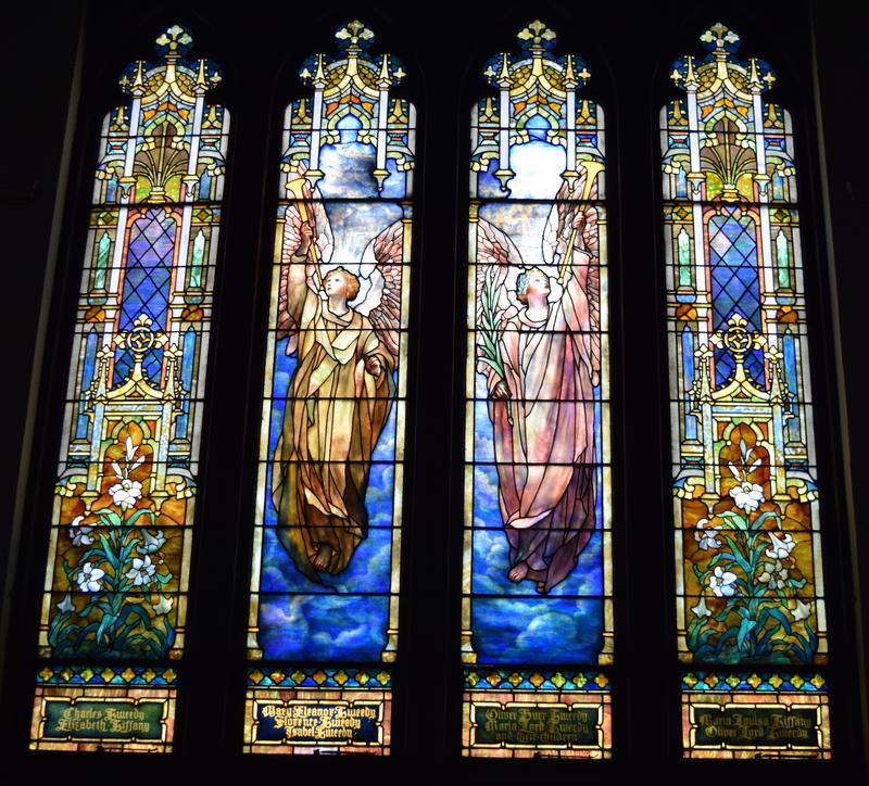 Tweedy and Tiffany Memorial Window:  Angels of Praise